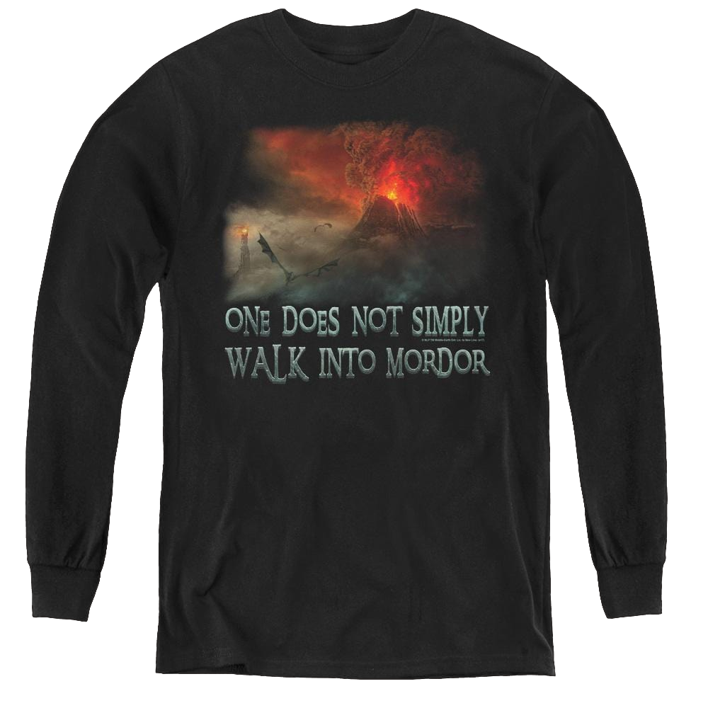 Lord Of The Rings Trilogy, The Walk In Mordor - Youth Long Sleeve T-Shirt Youth Long Sleeve T-Shirt Lord Of The Rings   