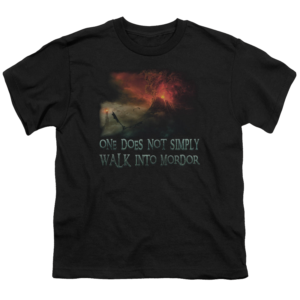 Lord of the Rings Trilogy, The Walk In Mordor - Youth T-Shirt Youth T-Shirt (Ages 8-12) Lord Of The Rings   