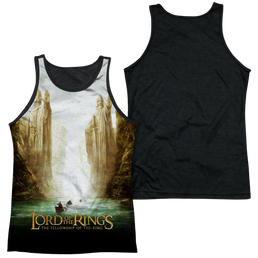 Lord of the Rings Fellowship Poster Men's Black Back Tank Men's Black Back Tank Lord Of The Rings   