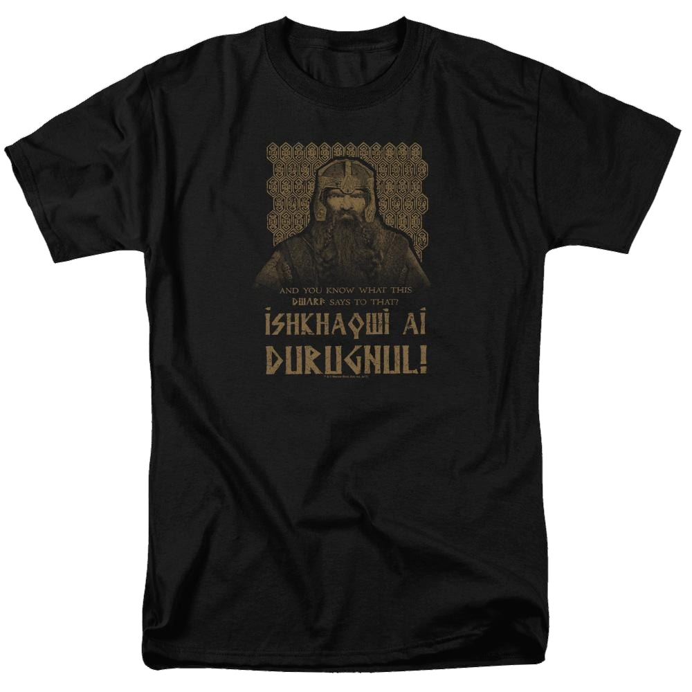 Lord of the Rings Ishkhaqwi Durugnul Men's Regular Fit T-Shirt Men's Regular Fit T-Shirt Lord Of The Rings   