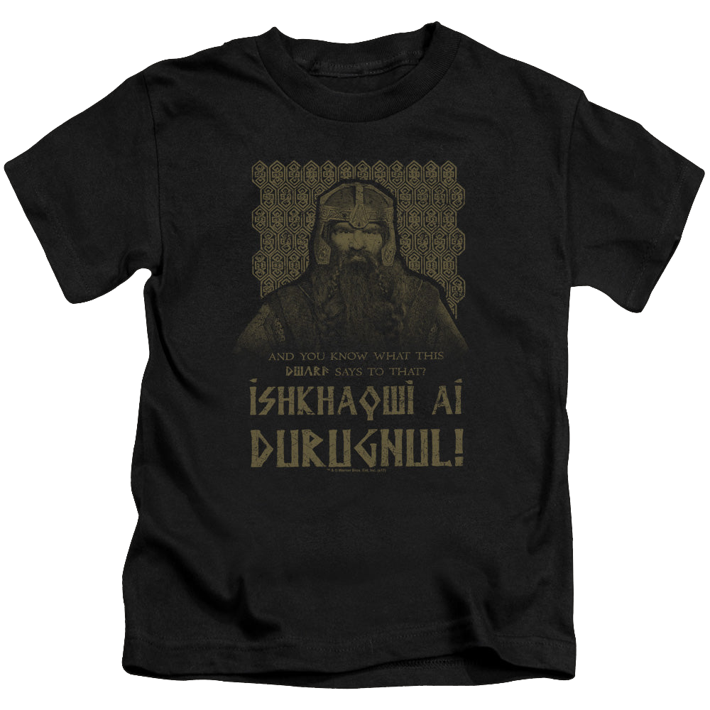 Lord of the Rings Trilogy, The Ishkhaqwi Durugnul - Kid's T-Shirt Kid's T-Shirt (Ages 4-7) Lord Of The Rings   