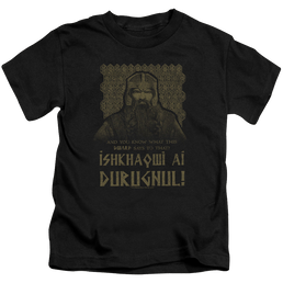 Lord of the Rings Trilogy, The Ishkhaqwi Durugnul - Kid's T-Shirt Kid's T-Shirt (Ages 4-7) Lord Of The Rings   