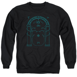Lord of the Rings Doors Of Durin Men's Crewneck Sweatshirt Men's Crewneck Sweatshirt Lord Of The Rings   