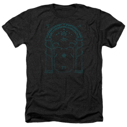 Lord of the Rings Doors Of Durin Men's Heather T-Shirt Men's Heather T-Shirt Lord Of The Rings   