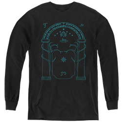 Lord Of The Rings Trilogy, The Doors Of Durin - Youth Long Sleeve T-Shirt Youth Long Sleeve T-Shirt Lord Of The Rings   