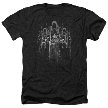 Charcoal men's heather t-shirt with Lord of the Rings The Nine graphic
