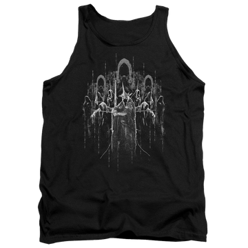 Black men's tank with Lord of the Rings The Nine graphic