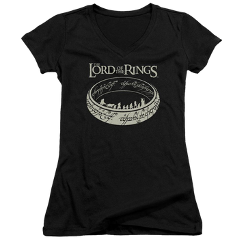 Lord of the Rings The Journey Juniors V-Neck T-Shirt Juniors V-Neck T-Shirt Lord Of The Rings   