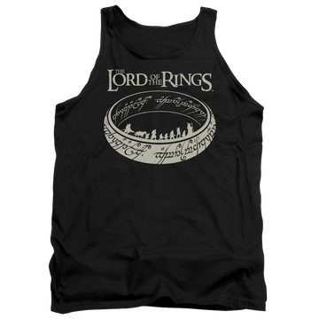 Black men's tank with Lord of the Rings The Journey graphic