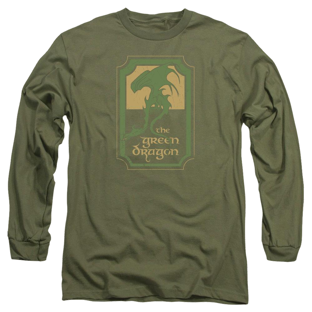 Lord of the Rings Green Dragon Tavern Men's Long Sleeve T-Shirt Men's Long Sleeve T-Shirt Lord Of The Rings   