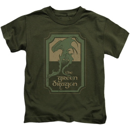 Lord of the Rings Trilogy, The Green Dragon Tavern - Kid's T-Shirt Kid's T-Shirt (Ages 4-7) Lord Of The Rings   