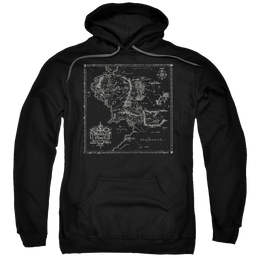 Lord of the Rings Map Of Me Pullover Hoodie Pullover Hoodie Lord Of The Rings   