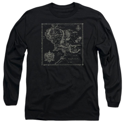 Lord of the Rings Map Of Me Men's Long Sleeve T-Shirt Men's Long Sleeve T-Shirt Lord Of The Rings   