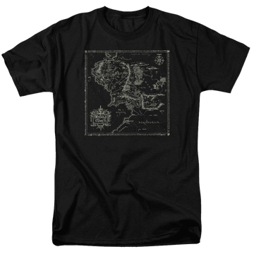 Lord of the Rings Map Of Me Men's Regular Fit T-Shirt Men's Regular Fit T-Shirt Lord Of The Rings   