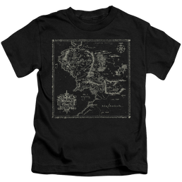 Lord of the Rings Trilogy, The Map Of Me - Kid's T-Shirt Kid's T-Shirt (Ages 4-7) Lord Of The Rings   