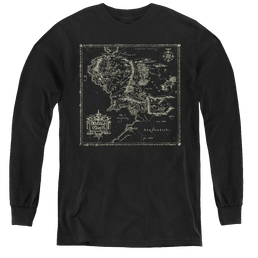 Lord Of The Rings Trilogy, The Map Of Me - Youth Long Sleeve T-Shirt Youth Long Sleeve T-Shirt Lord Of The Rings   