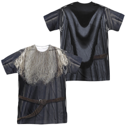 Lord of the Rings Trilogy, The Lord Of The Rings Galdalf The Grey Costume (Front Back Print) - Men's All-Over Print T-Shirt Men's All-Over Print T-Shirt Lord Of The Rings   