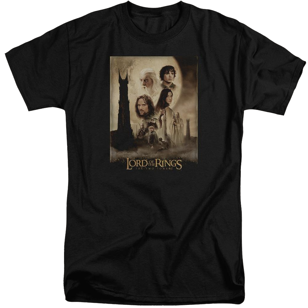 Lord of the Rings Tt Poster Men's Tall Fit T-Shirt Men's Tall Fit T-Shirt Lord Of The Rings   