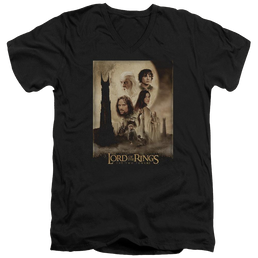 Lord of the Rings Tt Poster Men's V-Neck T-Shirt Men's V-Neck T-Shirt Lord Of The Rings   