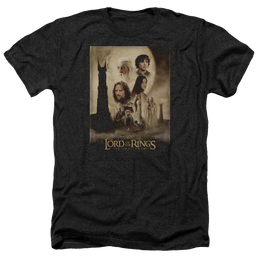 Lord of the Rings Tt Poster Men's Heather T-Shirt Men's Heather T-Shirt Lord Of The Rings   