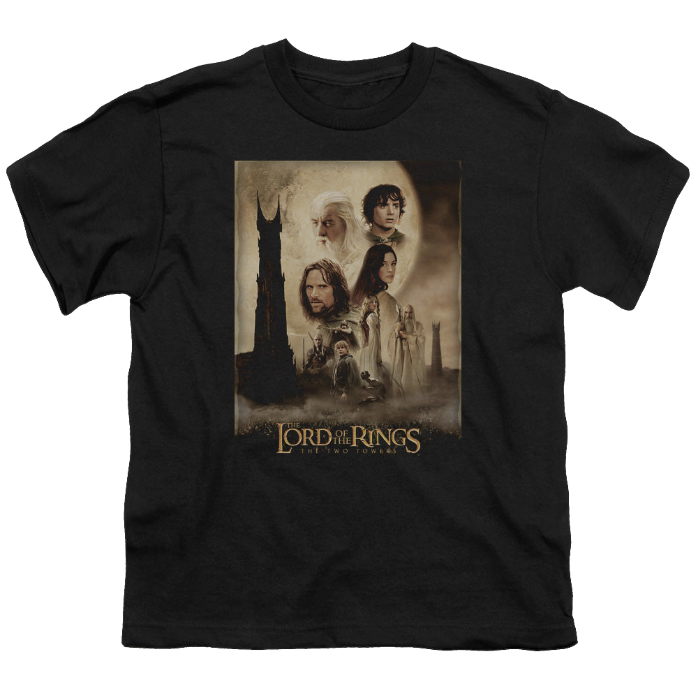 Lord of the Rings Trilogy, The Tt Poster - Youth T-Shirt Youth T-Shirt (Ages 8-12) Lord Of The Rings   