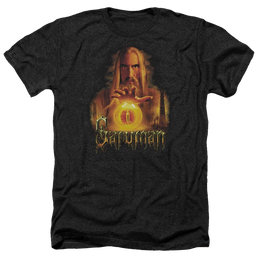 Lord of the Rings Saruman Men's Heather T-Shirt Men's Heather T-Shirt Lord Of The Rings   