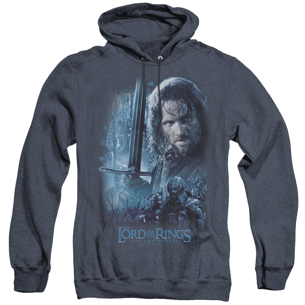 Lord Of The Rings Trilogy, The King In The Making - Heather Pullover Hoodie Heather Pullover Hoodie Lord Of The Rings   