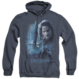 Lord Of The Rings Trilogy, The King In The Making - Heather Pullover Hoodie Heather Pullover Hoodie Lord Of The Rings   