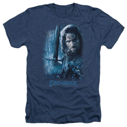 Lord of the Rings King In The Making Men's Heather T-Shirt Men's Heather T-Shirt Lord Of The Rings   