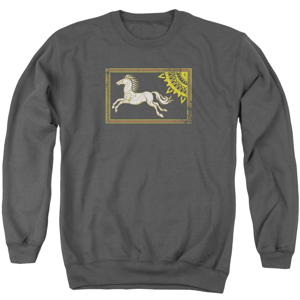 Lord of the Rings Rohan Banner Men's Crewneck Sweatshirt Men's Crewneck Sweatshirt Lord Of The Rings   