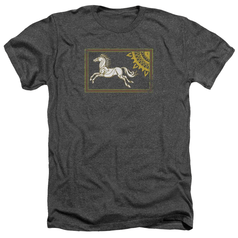 Lord of the Rings Rohan Banner Men's Heather T-Shirt Men's Heather T-Shirt Lord Of The Rings   