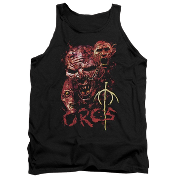 Black men's tank with Lord of the Rings Orcs graphic