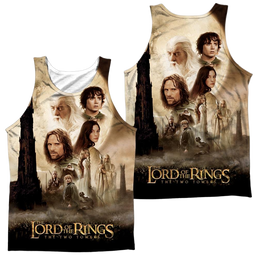 Lord of the Rings Towers Poster Men's All Over Print Tank Men's All Over Print Tank Lord Of The Rings   