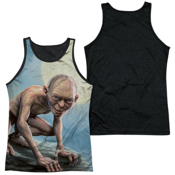 Lord of the Rings Gollum Moon men's black back tank