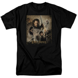 Lord of the Rings Rotk Poster Men's Regular Fit T-Shirt Men's Regular Fit T-Shirt Lord Of The Rings   