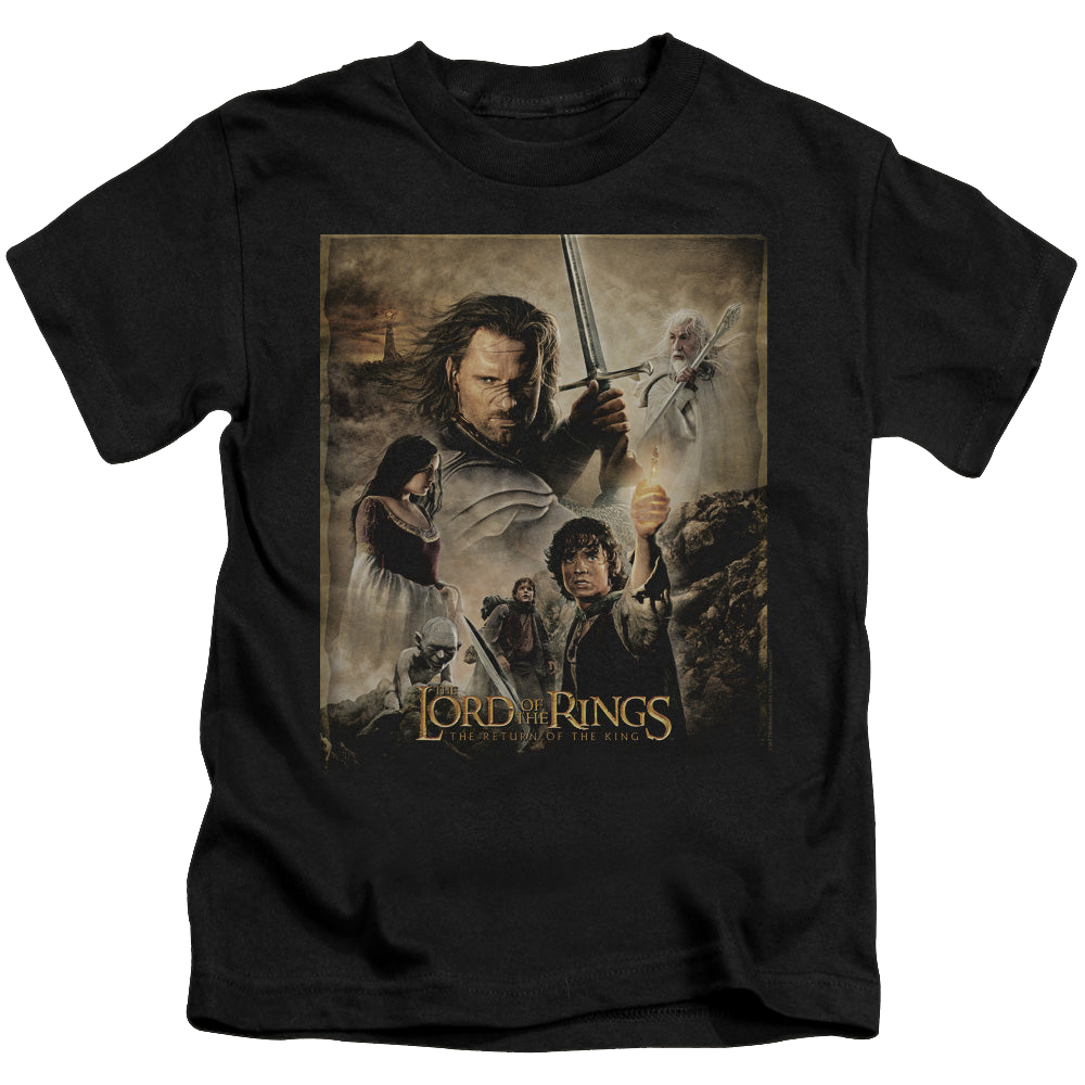 Lord of the Rings Trilogy, The Rotk Poster - Kid's T-Shirt Kid's T-Shirt (Ages 4-7) Lord Of The Rings   