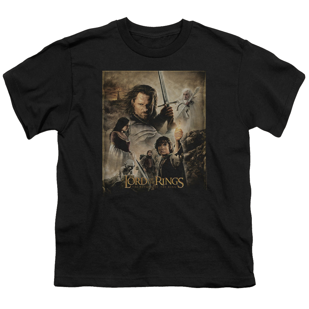 Lord of the Rings Trilogy, The Rotk Poster - Youth T-Shirt Youth T-Shirt (Ages 8-12) Lord Of The Rings   