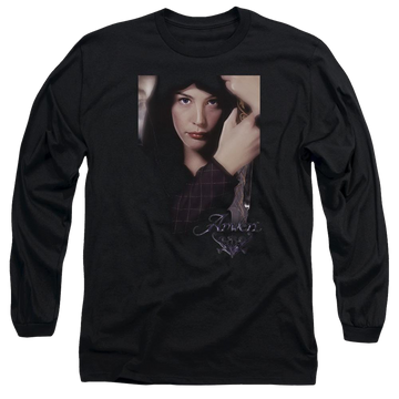 Black men's long sleeve t-shirt with Lord of the Rings Arwen graphic