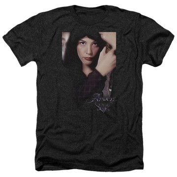 Charcoal men's heather t-shirt with Lord of the Rings Arwen graphic
