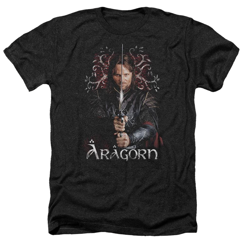 Lord of the Rings Aragorn Men's Heather T-Shirt Men's Heather T-Shirt Lord Of The Rings   
