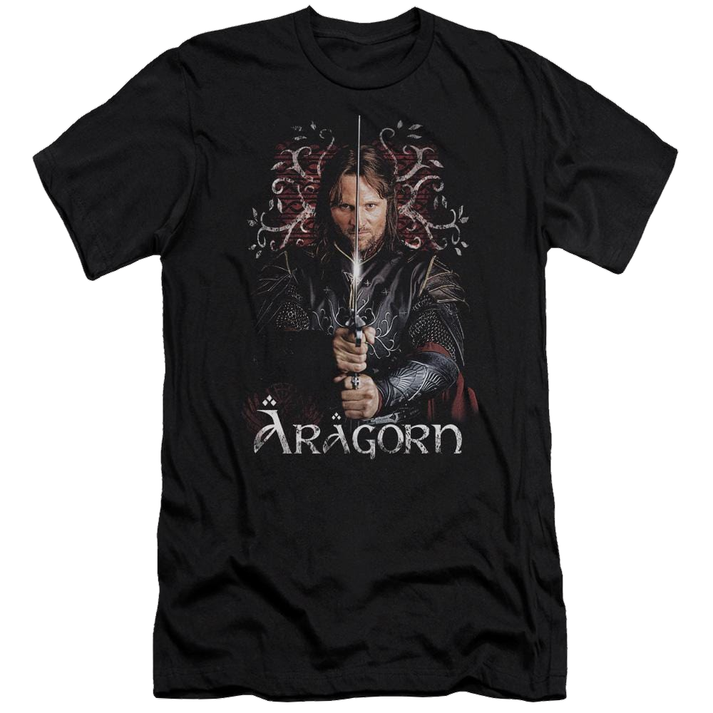 Lor Aragorn Premium Adult Slim Fit T-Shirt Men's Premium Slim Fit T-Shirt Lord Of The Rings   