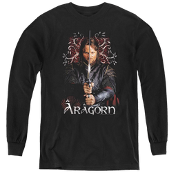 Lord Of The Rings Trilogy, The Aragorn - Youth Long Sleeve T-Shirt Youth Long Sleeve T-Shirt Lord Of The Rings   
