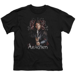 Lord of the Rings Trilogy, The Aragorn - Youth T-Shirt Youth T-Shirt (Ages 8-12) Lord Of The Rings   