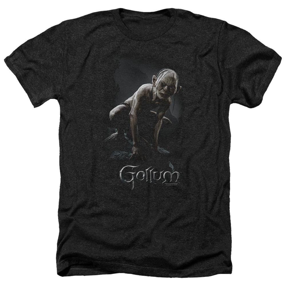 Lord of the Rings Gollum Men's Heather T-Shirt Men's Heather T-Shirt Lord Of The Rings   