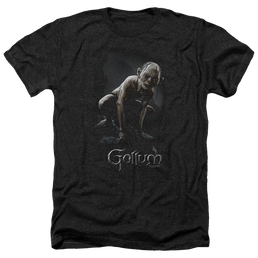Lord of the Rings Gollum Men's Heather T-Shirt Men's Heather T-Shirt Lord Of The Rings   