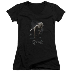 Lord of the Rings Gollum Juniors V-Neck T-Shirt Juniors V-Neck T-Shirt Lord Of The Rings   