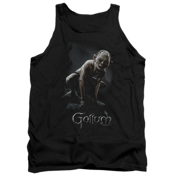 Black men's tank with Lord of the Rings Gollum graphic