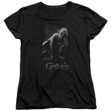 Black women's t-shirt with Lord of the Rings Gollum graphic