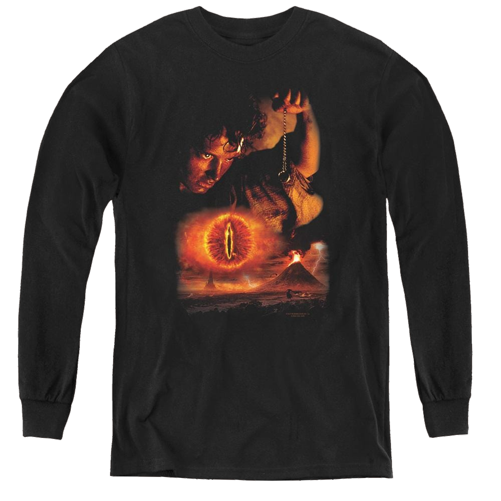 Lord Of The Rings Trilogy, The Destroy The Ring - Youth Long Sleeve T-Shirt Youth Long Sleeve T-Shirt Lord Of The Rings   
