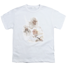 Lord of the Rings Trilogy, The Gandalf The White - Youth T-Shirt Youth T-Shirt (Ages 8-12) Lord Of The Rings   